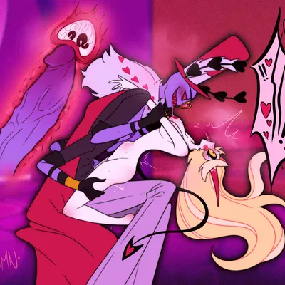 charlie morningstar, valentino (hazbin hotel) (hazbin hotel, hellaverse) created by mister nebulous