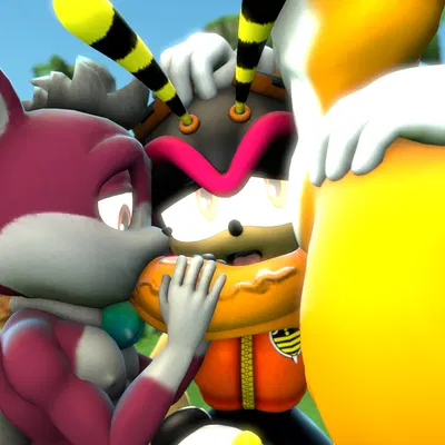 charmy bee, chip (sonic), miles prower (sega, sonic the hedgehog (series)) created by doommusk