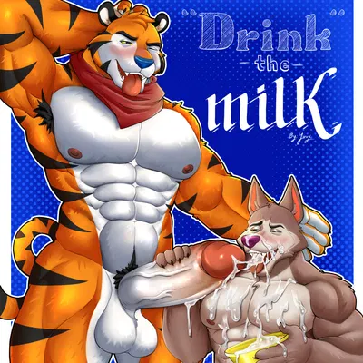 chip the wolf, tony the tiger (cookie crisp, frosted flakes) created by jirux