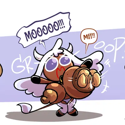 chocky chip cookie, fan character, milkin cookie (cookie run, devsisters) created by sachasketchy