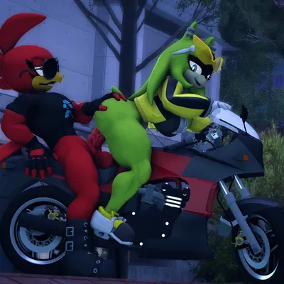 chuck (mrfrenchyjackal), fan character, surge the tenrec (idw publishing, sega) created by juicyducksfm