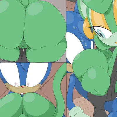 claire voyance, ron the rabbit (idw publishing, sega) created by raccoonshinobi