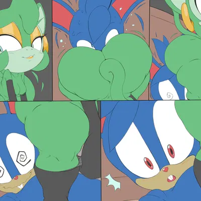 claire voyance, ron the rabbit (idw publishing, sega) created by raccoonshinobi