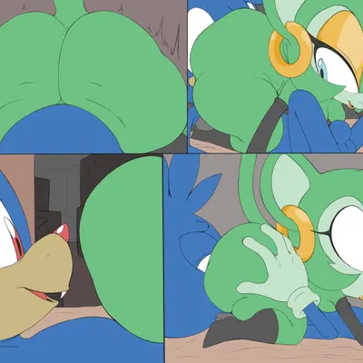 claire voyance, ron the rabbit (idw publishing, sega) created by raccoonshinobi