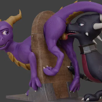 cynder, spyro (activision, european mythology) created by no-name-no-problem