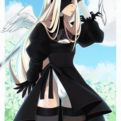 cyrus (evilbarshek), yorha 2b (kinktober, mythology) created by evilbarashek