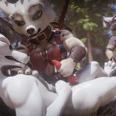 dereck (johnwulffe), helda (johnwulffe), vilna (johnwulffe) (blizzard entertainment, mythology) created by johnwulffe