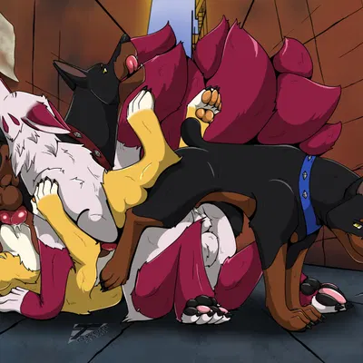 desoto (disney), roscoe (disney), tokon (tokon) (disney, oliver and company) created by tokon (artist)