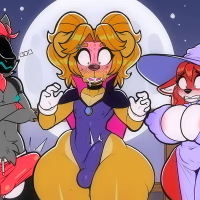 diana (diegothewolf), gerry (dongitos) (halloween) created by dongitos