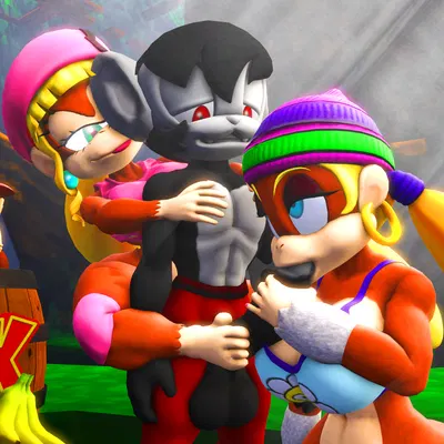 diddy kong, dixie kong, lire (doommusk) (donkey kong (series), nintendo) created by doommusk