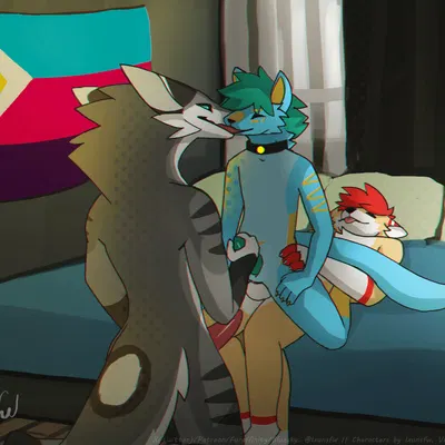 dilres (foxixus), rikkun, verse (dude verse) (mythology) created by ixunsfw