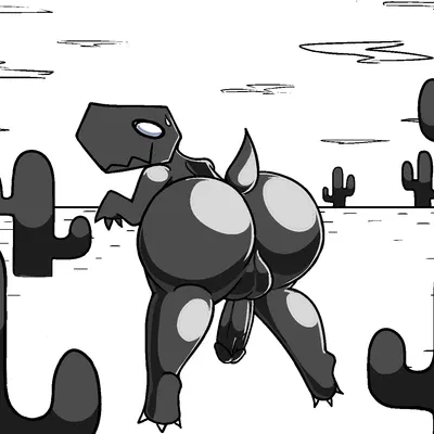 dinosaur (google chrome) (google, google chrome) created by beasheep7