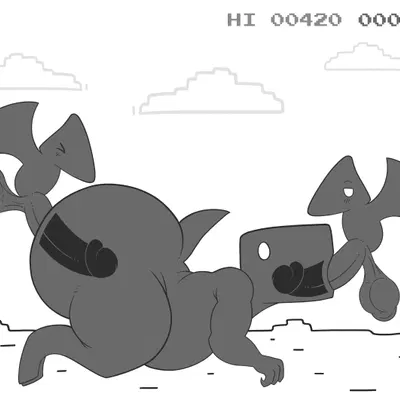 dinosaur (google chrome) (google, google chrome) created by itsme hilo