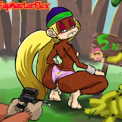 dixie kong, tiny kong (donkey kong (series), nintendo) created by fapmasterflex
