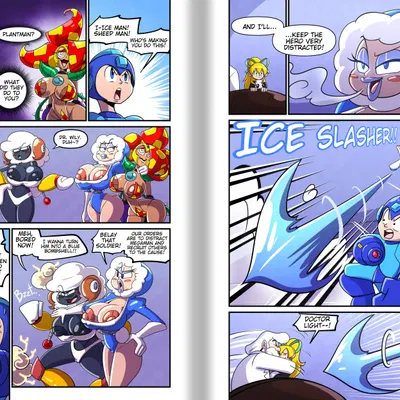 dr. light, ice man (mega man), mega man (character) (capcom, mega man (series)) created by sachasketchy