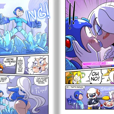 dr. light, ice man (mega man), mega man (character) (capcom, mega man (series)) created by sachasketchy