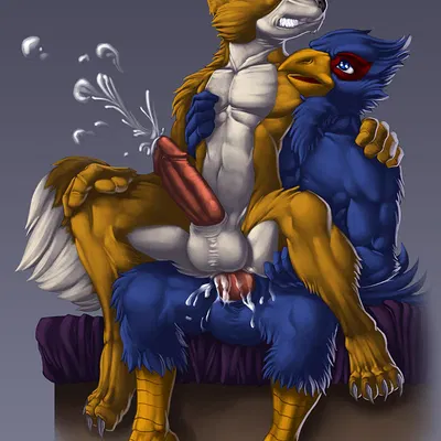 falco lombardi, fox mccloud (nintendo, star fox) created by inert-ren