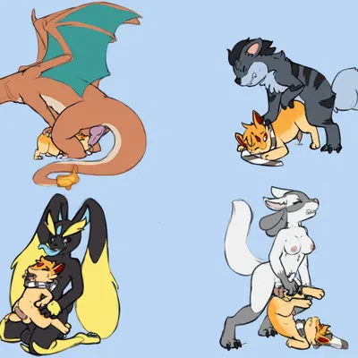 fan character, jet (gojithefox), razor (razim) (nintendo, pokemon) created by moonlight-kat