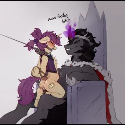 fan character, king sombra (mlp), lavrushka (oc) (friendship is magic, hasbro) created by baramx