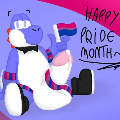 fan character, lickid (lgbt pride month, mario bros) created by henrique rick
