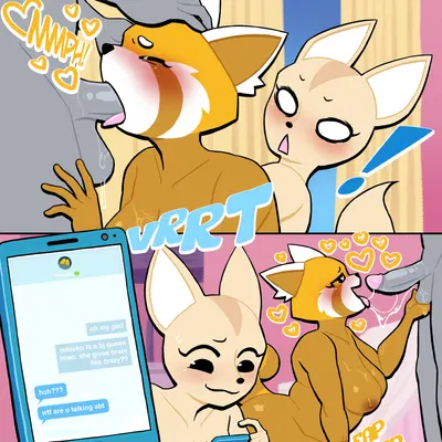 fenneko, retsuko (aggretsuko, sanrio) created by lovetopullmicke
