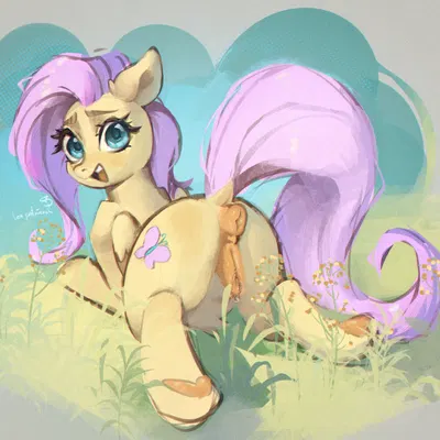 fluttershy (mlp) (friendship is magic, hasbro) created by tea patriarch