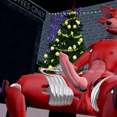 foxy (fnaf) (christmas, five nights at freddy's) created by tade48