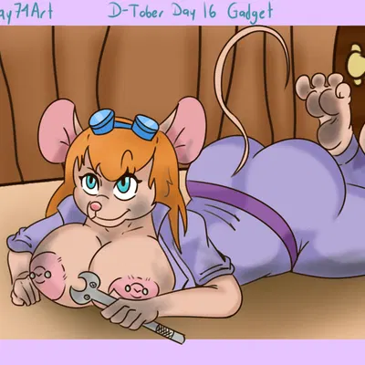 gadget hackwrench (chip 'n dale rescue rangers, disney) created by day74art