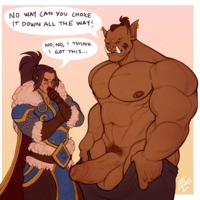 garrosh hellscream, varian wrynn (blizzard entertainment, warcraft) created by leelikessmut