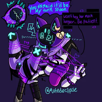 george (mutedeclipse), mothspawn (mutedeclipse), nightmeow created by mutedeclipse