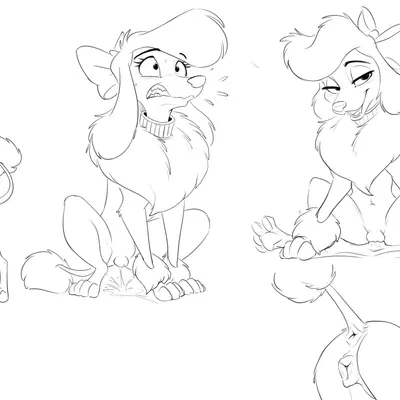 georgette (disney) (disney, oliver and company) created by smitty g