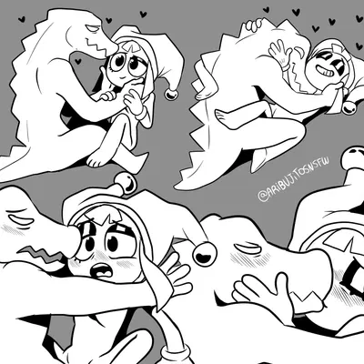 gummigoo (tadc), pomni (tadc) (glitch productions, the amazing digital circus) created by ari dibujitos