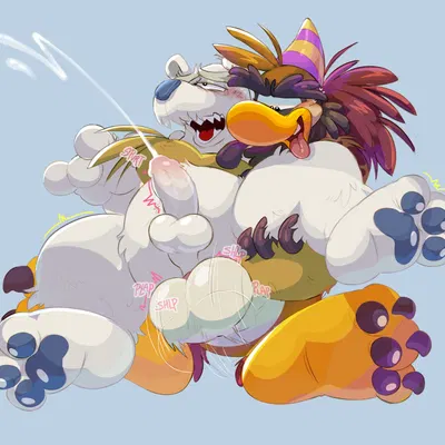 herbert p. bear, sam the sasquatch (club penguin) created by duckbrained