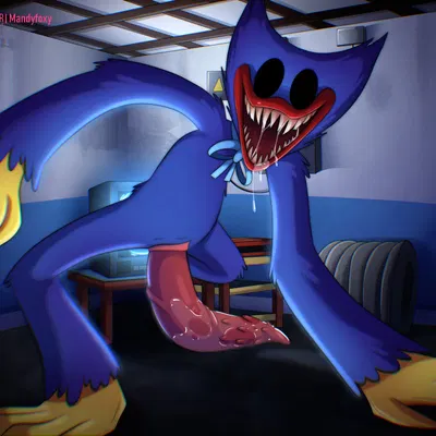 huggy wuggy (mob entertainment, poppy playtime) created by mandyfoxy