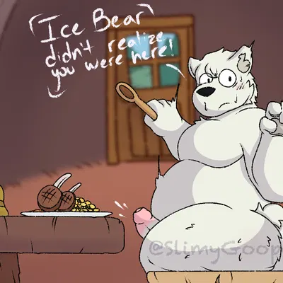 ice bear (we bare bears) (cartoon network, we bare bears) created by hornypurpproto, slimygooper