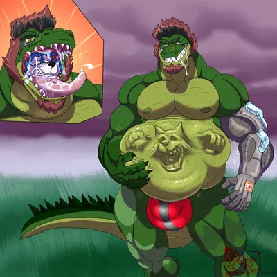 invader (invaderthegator) (mythology) created by hungothenomster