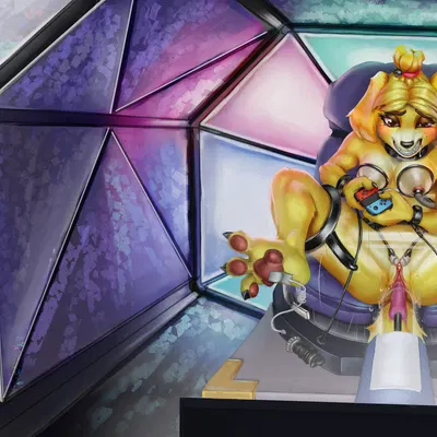 isabelle (animal crossing) (animal crossing, nintendo) created by lewduck art, monduck