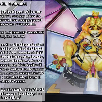 isabelle (animal crossing) (animal crossing, nintendo) created by lewduck art, monduck