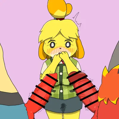 isabelle (animal crossing) (animal crossing, nintendo) created by zk (artist)