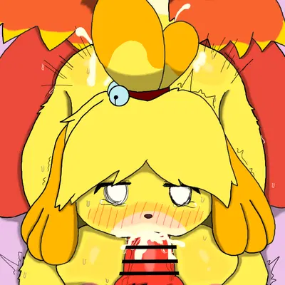 isabelle (animal crossing) (animal crossing, nintendo) created by zk (artist)