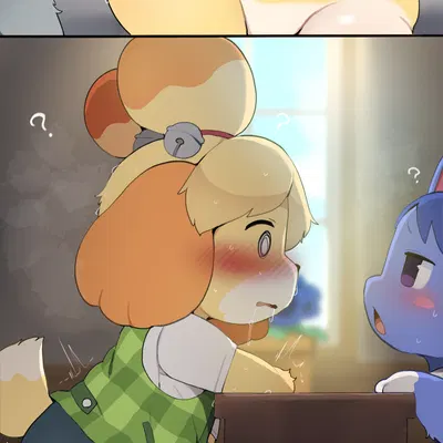 isabelle (animal crossing), raymond (animal crossing), rosie (animal crossing) (animal crossing, nintendo) created by dagasi