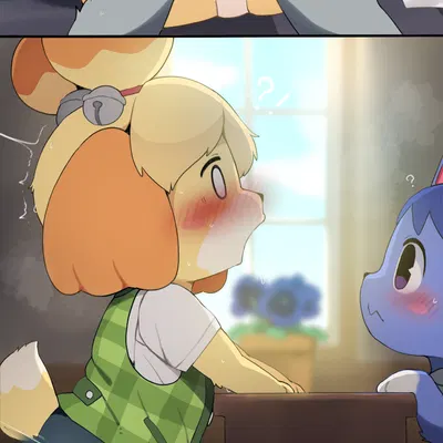 isabelle (animal crossing), raymond (animal crossing), rosie (animal crossing) (animal crossing, nintendo) created by dagasi