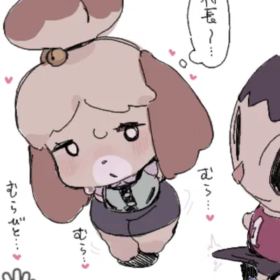 isabelle (animal crossing), villager (animal crossing) (animal crossing, nintendo) created by haramikarubi