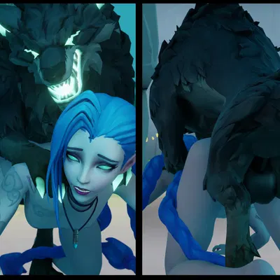 jinx (lol) (league of legends, riot games) created by ara arasaka