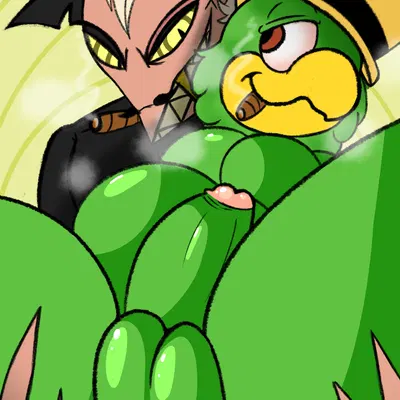 jose carioca, striker (helluva boss) (disney, hellaverse) created by raccoon mints
