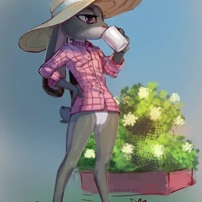 judy hopps (disney, zootopia) created by calmnivore