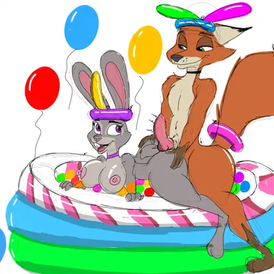 judy hopps, nick wilde (disney, zootopia) created by jrxt