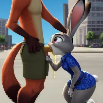 judy hopps, nick wilde (disney, zootopia) created by rinic (director)