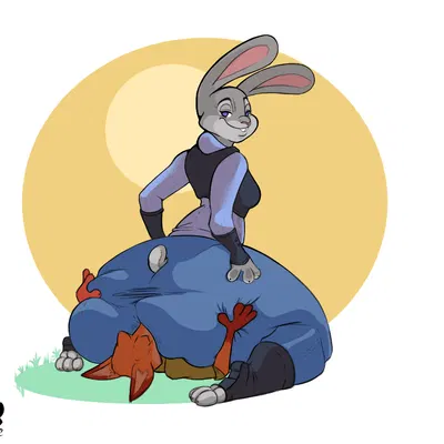 judy hopps, nick wilde (disney, zootopia) created by shunan