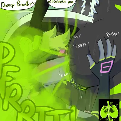 juniper (sharkskunk), kale (gassyjackal) created by sharkskunk